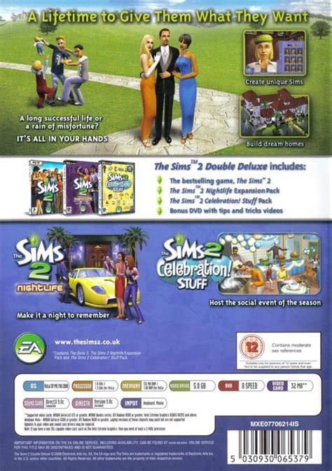 The Sims 2 Double Deluxe 2008 Windows Box Cover Art Mobygames