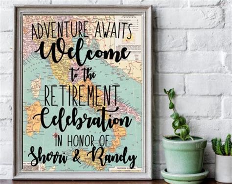 Travel Theme Retirement Retirement Party Decor Adventure Etsy In 2021