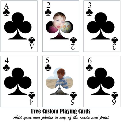 The best way to get started is to click on our request a * order minimum for custom playing cards is 1 deck when using our design & order now button above. Free Printable Custom Playing Cards | Add Your Photo and/or Text