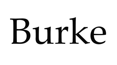 How to Pronounce Burke - YouTube