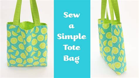 Sew A Super Simple Tote Bag Detailed Instructions By Learncreatesew