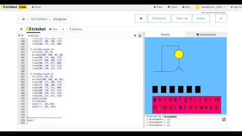 We're now going to start from our previous code we wrote to make up the rest of the game. Hangman with Python keywords - YouTube