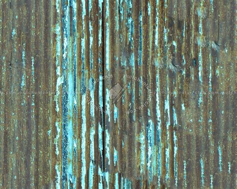 Iron Corrugated Dirt Rusty Metal Texture Seamless 09986