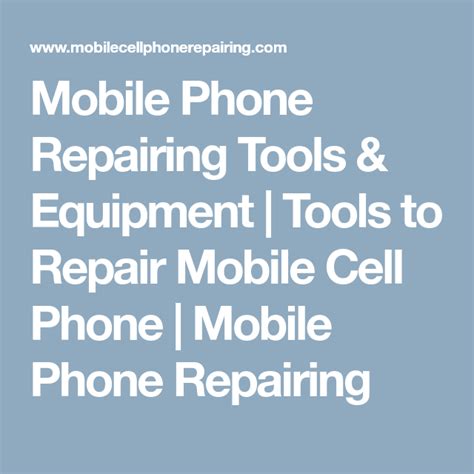 Mobile Phone Repairing Tools And Equipment Tools To Repair Mobile Cell