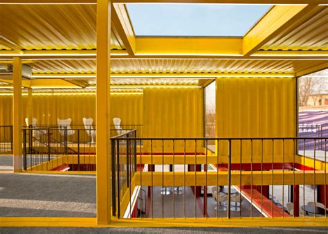 Container Stack Pavilion By People’s Architecture Office Inhabitat Green Design Innovation