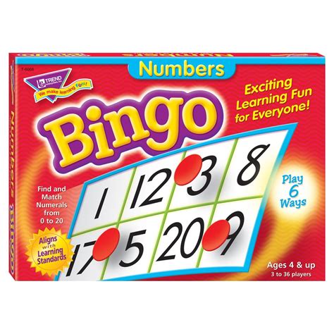 Numbers Bingo Game ⋆ Time Machine Hobby