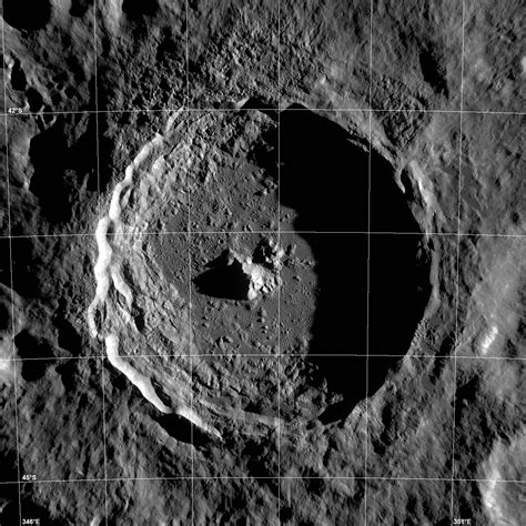 Tycho Craters Central Peak On The Moon Nasa Solar System Exploration