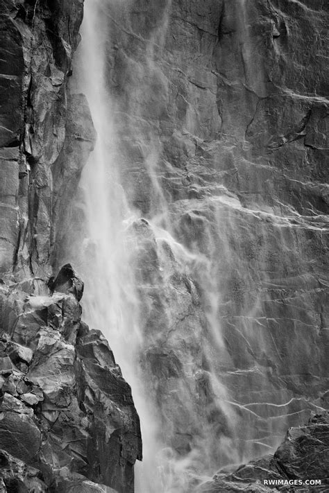 Framed Photo Print Of Bridalveil Fall Yosemite National Park Black And