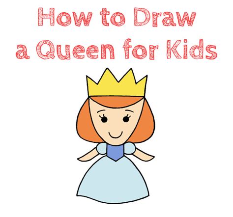 How To Draw A Queen For Kids How To Draw Easy