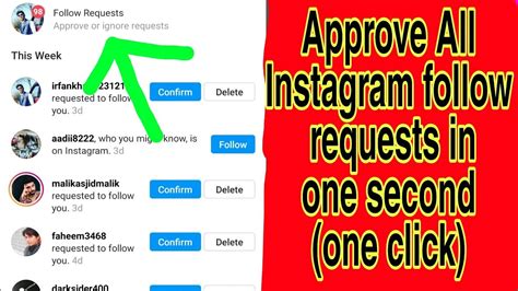 Accept All Follow Request On Instagram In One Click 2021 Youtube
