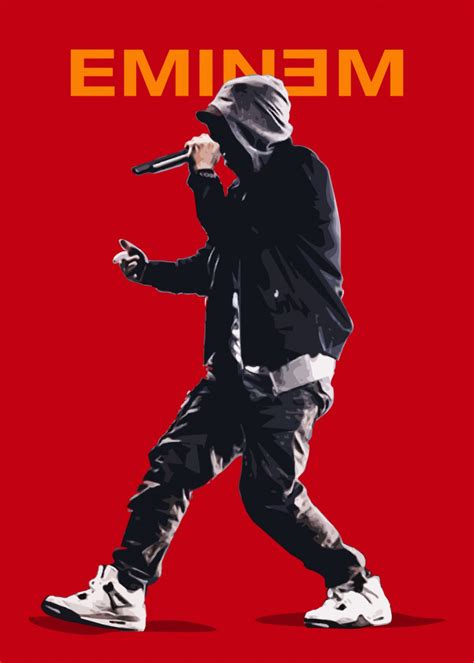 Eminem Metal Poster Ahmad Hanafi Displate In 2021 Eminem