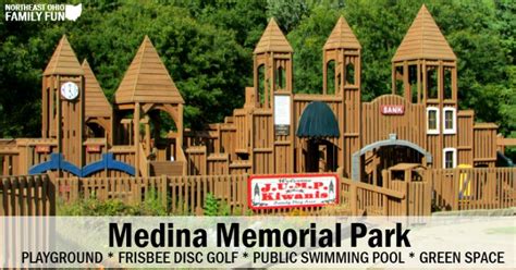Medina Memorial Park Castle Playground Swimming Pool And Disc Golf