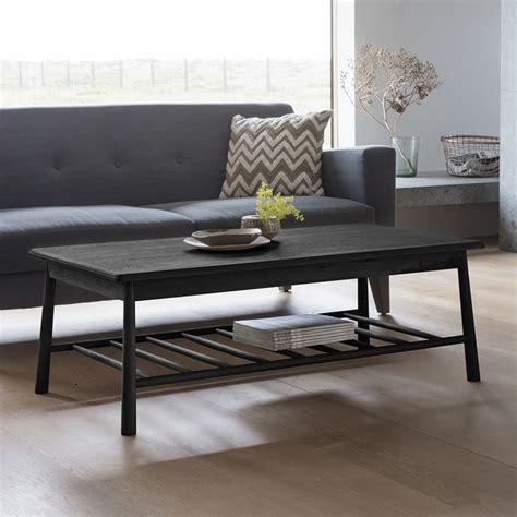 Wycombe Rectangle Coffee Table Black Black Wooden Coffee Tables