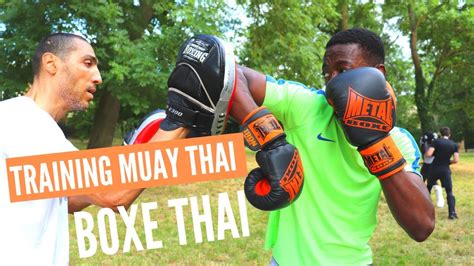 entrainement boxe thai dans la nature À herblay sur seine 95 youtube