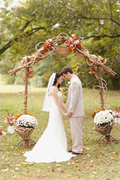 36 Fall Wedding Arch Ideas For Rustic Wedding Dpf