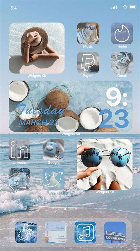 25 Blue Widgetsmith Ideas Personalize Your Home Screen Summer Beach
