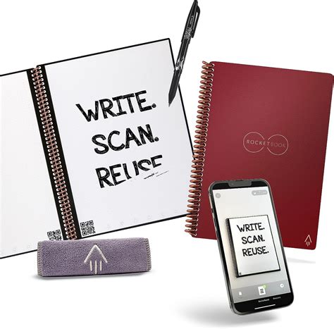 Rocketbook Smart Reusable Notebook Dot Grid Eco Friendly Notebook