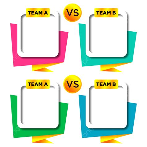 Versus Clipart Transparent Background Team A Versus B Template