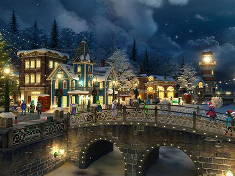 Holidays 3d Screensavers Snow Village Heartwarming