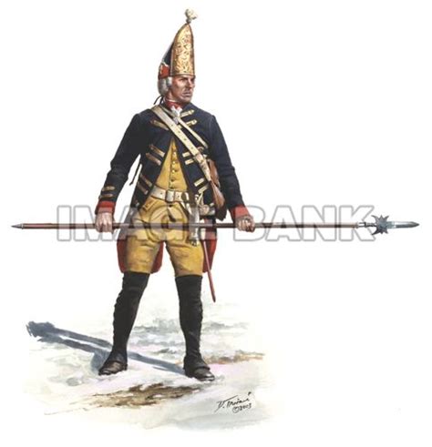 Sergeant Of The Hessian Grenadier Regiment Von Rall At Trenton 1776