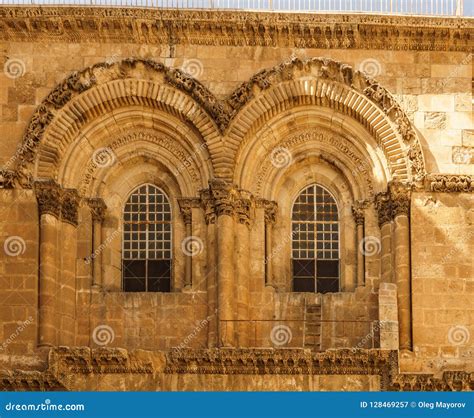 Jerusalem Israel April 2 2018 Windows Of The Church Of The Holy