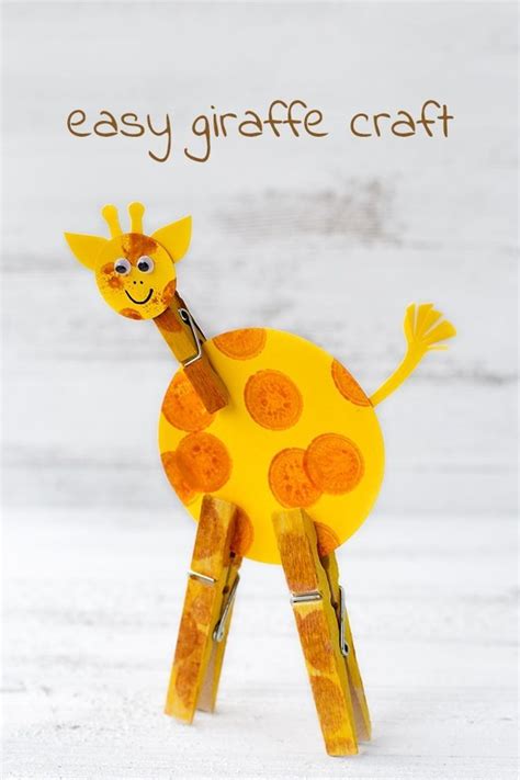 Preschool Easy Giraffe Craft For Kids Kids Activities Giraffe