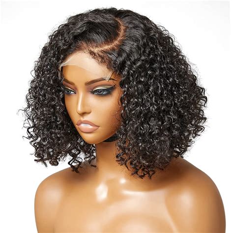 Amazon Com LUVME HAIR 4C Kinky Edges Lace Front Wig Human Hair