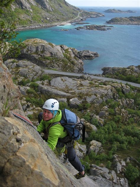 Traditional Rock Climbing On Lofoten Mountain Spirit Guides