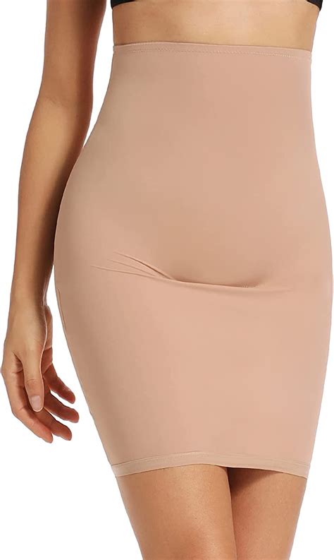 slips half for skirt shaper body slimming seamless dress slip waist high control tummy shapewear