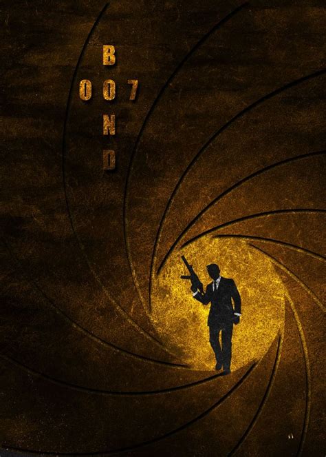 James Bond Poster By Art By Occho Displate James Bond Movie
