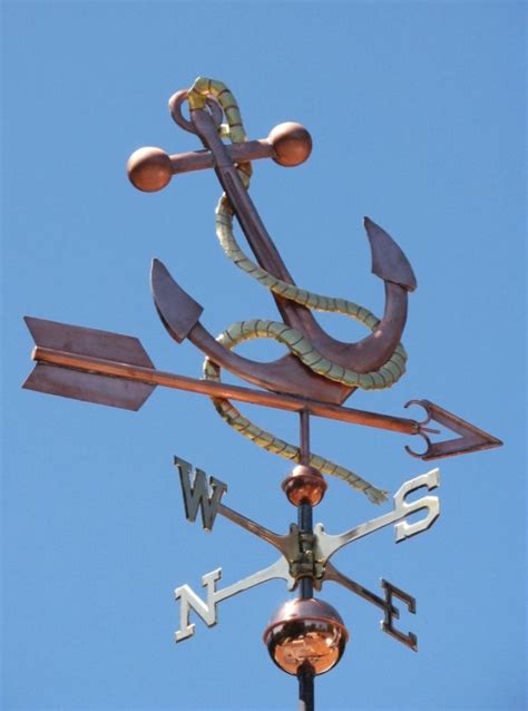 Anchor Weather Vane By West Coast Weathervanes Unique Weather Vanes