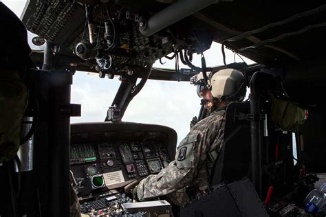 A Us Army Uh 60 Black Hawk Pilot Flies For An Airborne Picryl