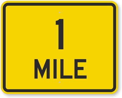 Miles to kilometers conversion table. Milestone - Learn English Through Pictures