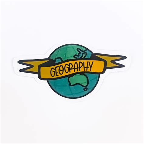 Geography Icon Sticker Teacher Sticker Etsy