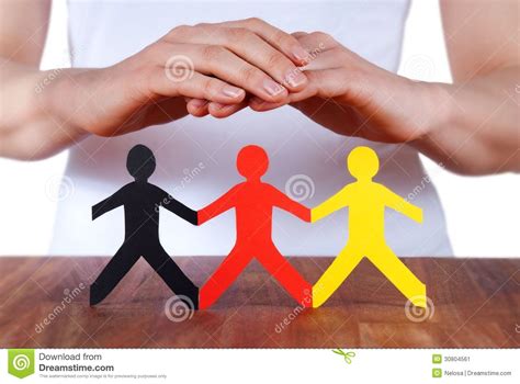 Hands Protecting People Stock Image Image 30804561