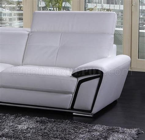 K8200 3pc Sofa Set In White Eco Leather By Vig