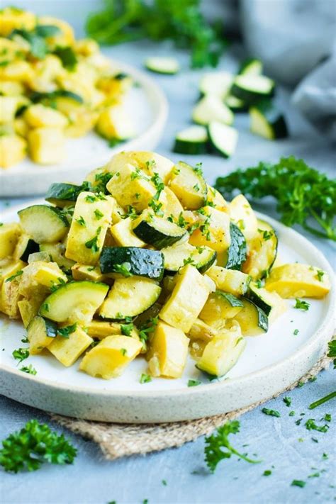 This sauteed squash and zucchini recipe makes a quick and easy side dish that is sure to be a hit with the entire family. Pin on Eatin' Good