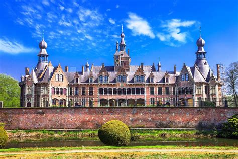 Fairytale Castles Of Belgium Series Ooidonk East Flanders Stock