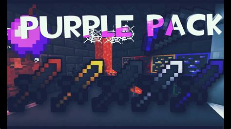 Purple Texture Pack Pvp 18 Sin Lag Minecraft 18918818 Youtube