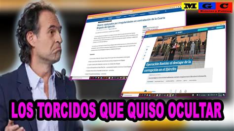 Fico Gutierrez Oculto Corrupcion Y Negocios De Militares Con El Cl N Del Golfo Youtube