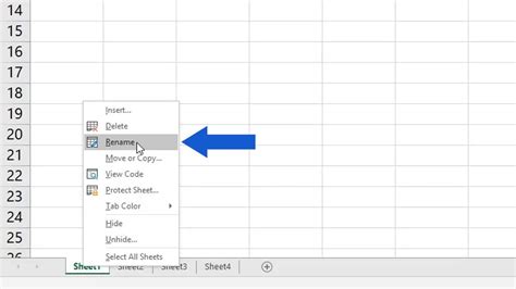 How To Rename Sheet In Excel