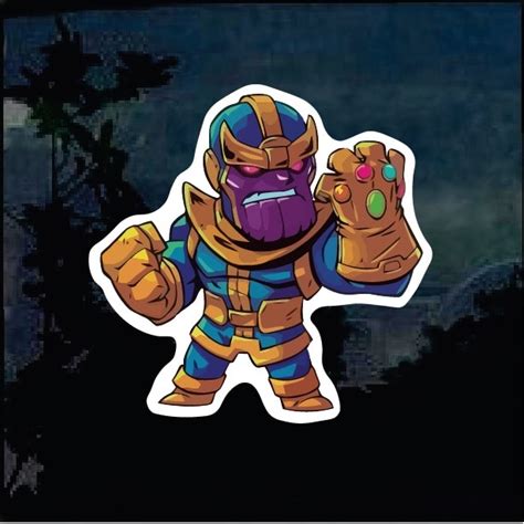 Cool Stickers Thanos Marvel Avengers Decal Custom Sticker Shop