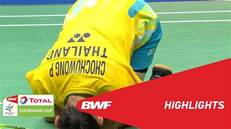 We go back to the total bwf sudirman cup of 2019 and the men's singles match: TOTAL BWF SUDIRMAN CUP 2019 | WS | JAPAN VS THAILAND | BWF ...