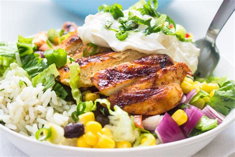 Chipotles Chicken Burrito Bowl With Cilantro Lime Rice