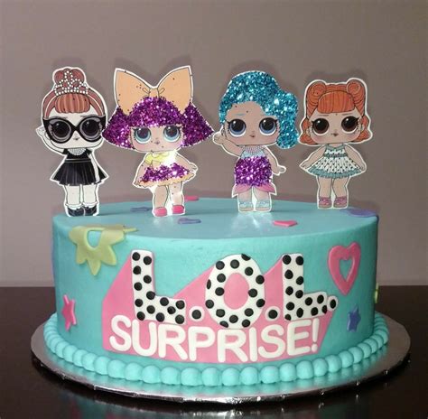 Create your own custom lol surprise birthday cake with this custom lol surprise doll edible cake topper. LOL Surprise Cake - Verjaardag, Feest thema's en Cakes