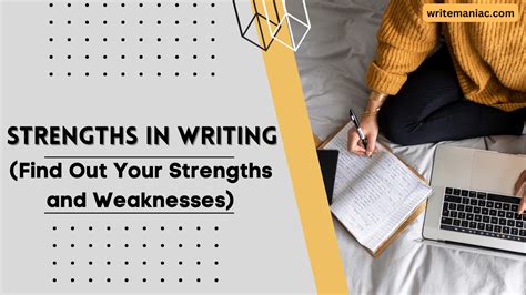 Strengths In Writing Find Out Your Strengths And Weaknesses