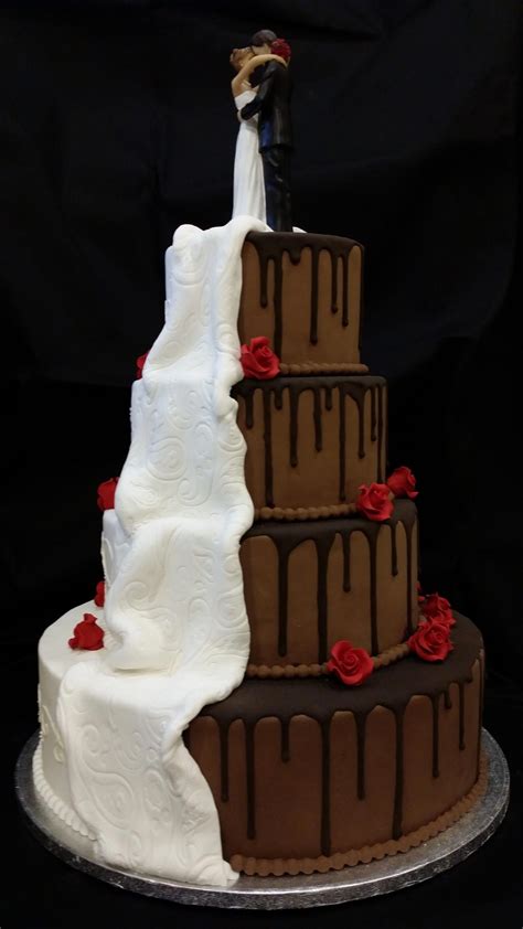We will notify you when anything happens in richmond hill. Half and Half Wedding cake made by Coastal Confections ...