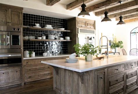 We decided to use open shelving in lieu of upper cabinets in the bhg kitchen in. Cerused French Oak Kitchens and Cabinets - Kitchen Trend ...