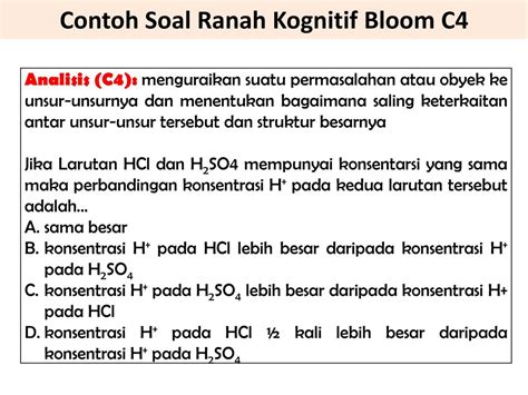 Bentuk soal tes pilihan ganda dan uraian guru c1 c2 c3 c4 c5 c6 rendah sedang tinggi instrumen berikut ini contoh benda yang terapung di 4 buku ipa kelas iv sd mi budi. Contoh Soal Hots C6 - Skuylahhu