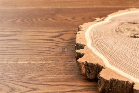 Wooden Slice With Bark Stock Image Image Of Parquet 128758193